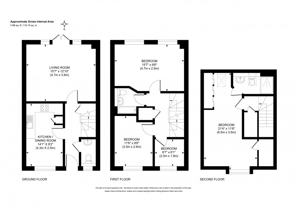 Floorplan for Funnell Drive, Haywards Heath, RH17