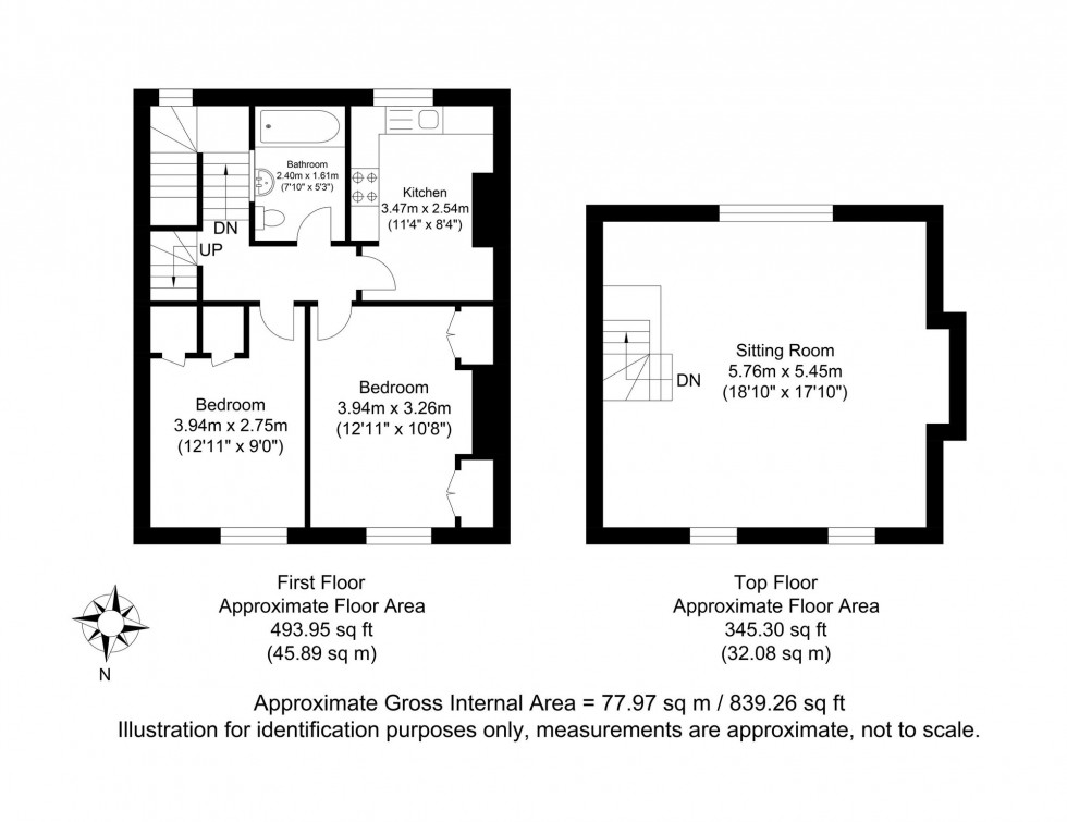 Floorplan for Cliffe High Street, Lewes, BN7