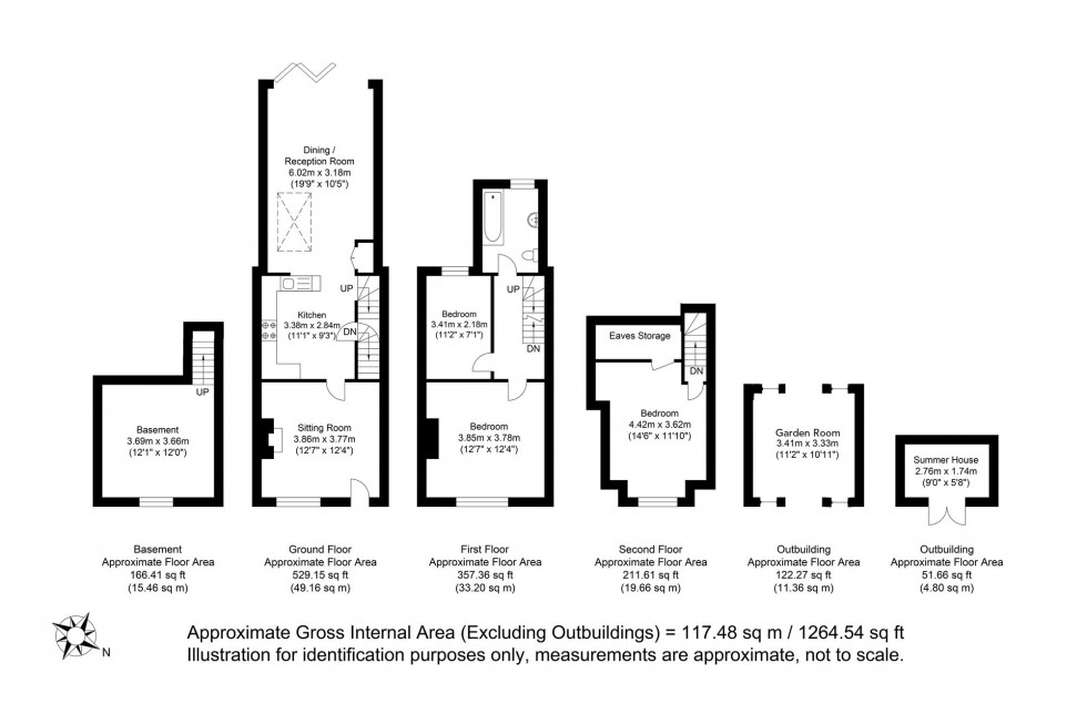 Floorplan for St. James Street, Lewes, BN7
