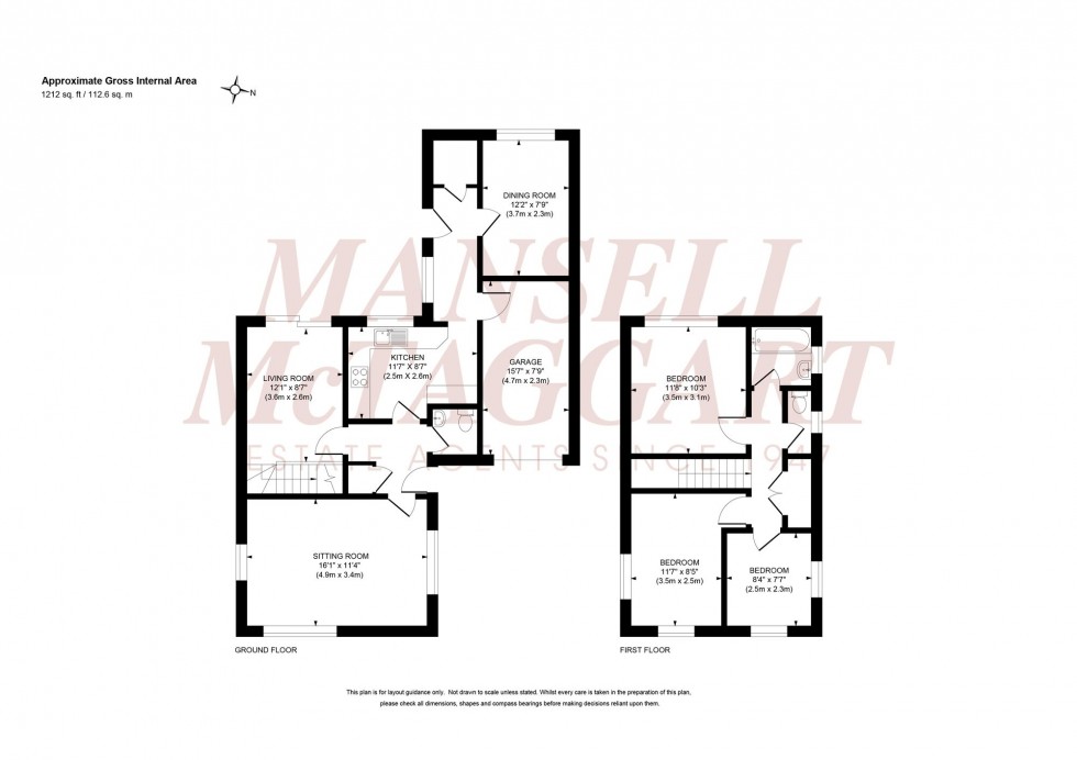 Floorplan for Pinehurst, Burgess Hill, RH15