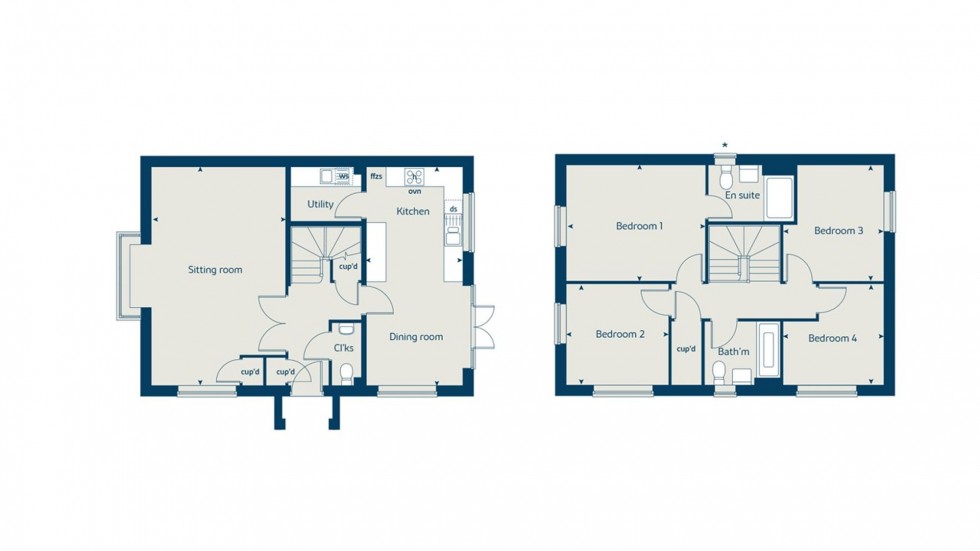 Floorplan for Ash Way, Orchard Park, RH14