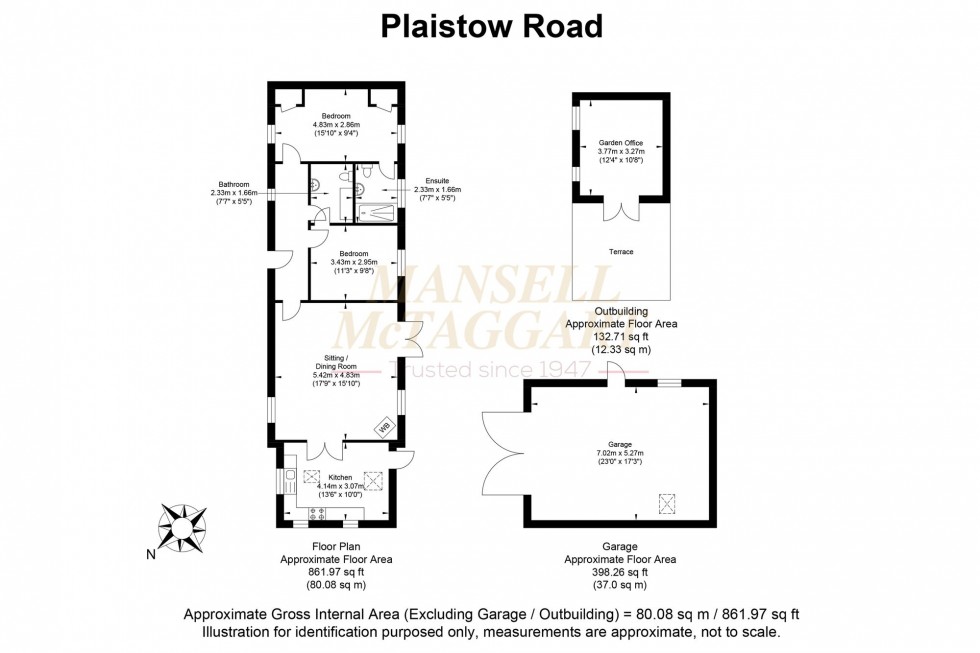 Floorplan for Plaistow Road, Ifold, RH14