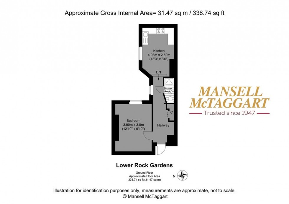 Floorplan for Lower Rock Gardens, 19 Lower Rock Gardens, BN2
