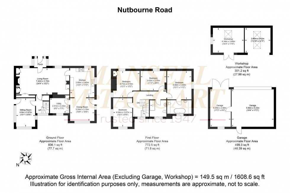 Floorplan for Nutbourne Road, Pulborough, RH20