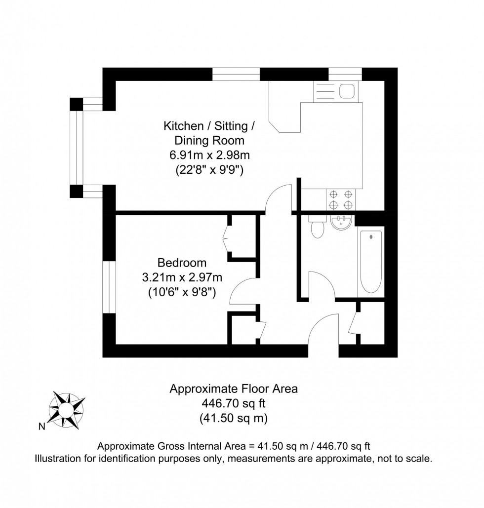 Floorplan for Court Road, Lewes, BN7
