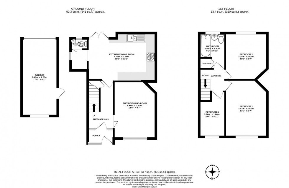 Floorplan for Copse Close, East Grinstead, RH19