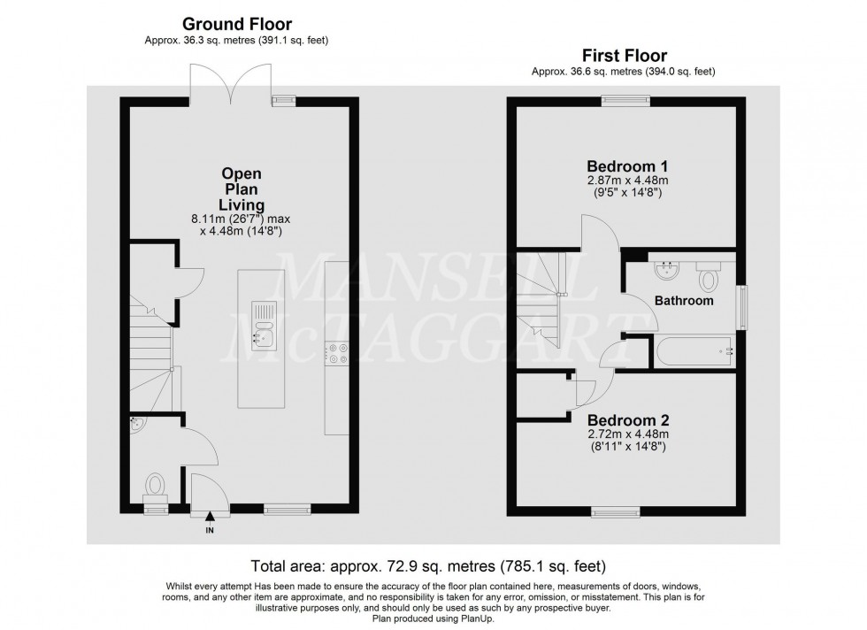 Floorplan for Stanford Brook Way, Pease Pottage, RH11