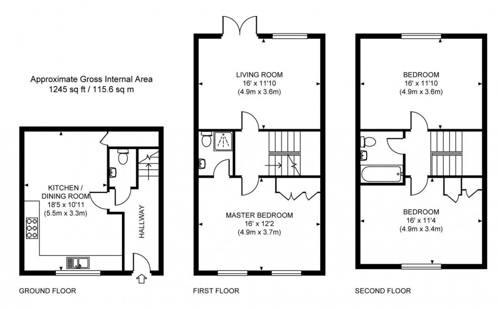 Floorplan for Weavers Mead, Haywards Heath, RH16