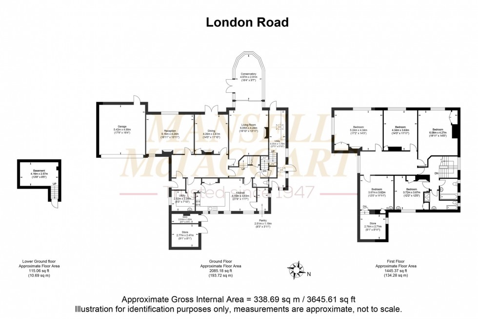 Floorplan for London Road, Crowborough, TN6