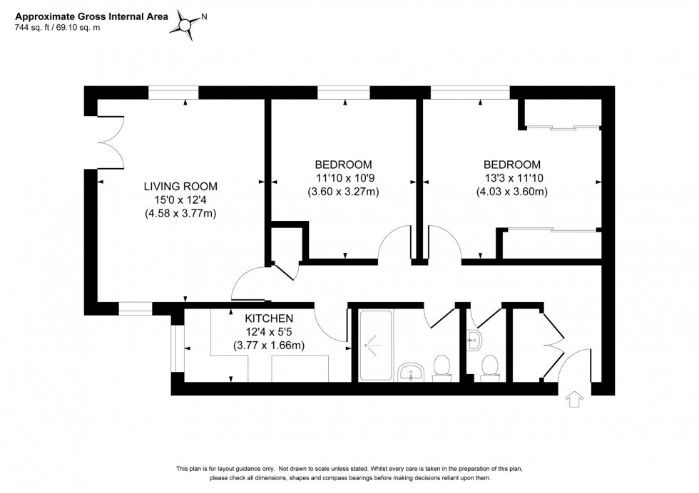Floorplan for Woodsland Road, Crown Point House Woodsland Road, BN6