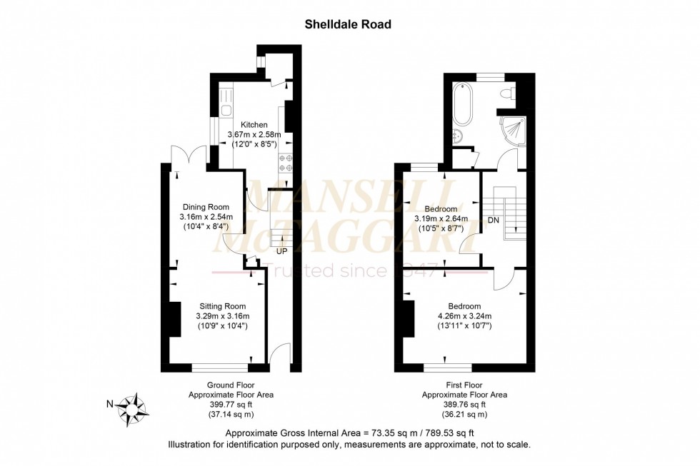 Floorplan for Shelldale Road, Portslade, BN41