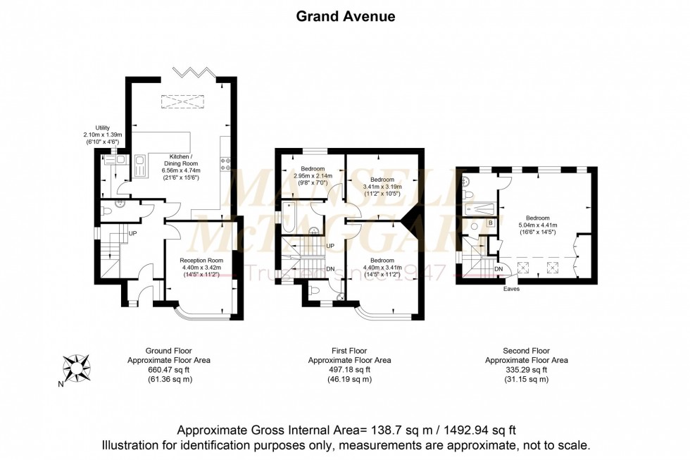 Floorplan for Grand Avenue, Hassocks, BN6