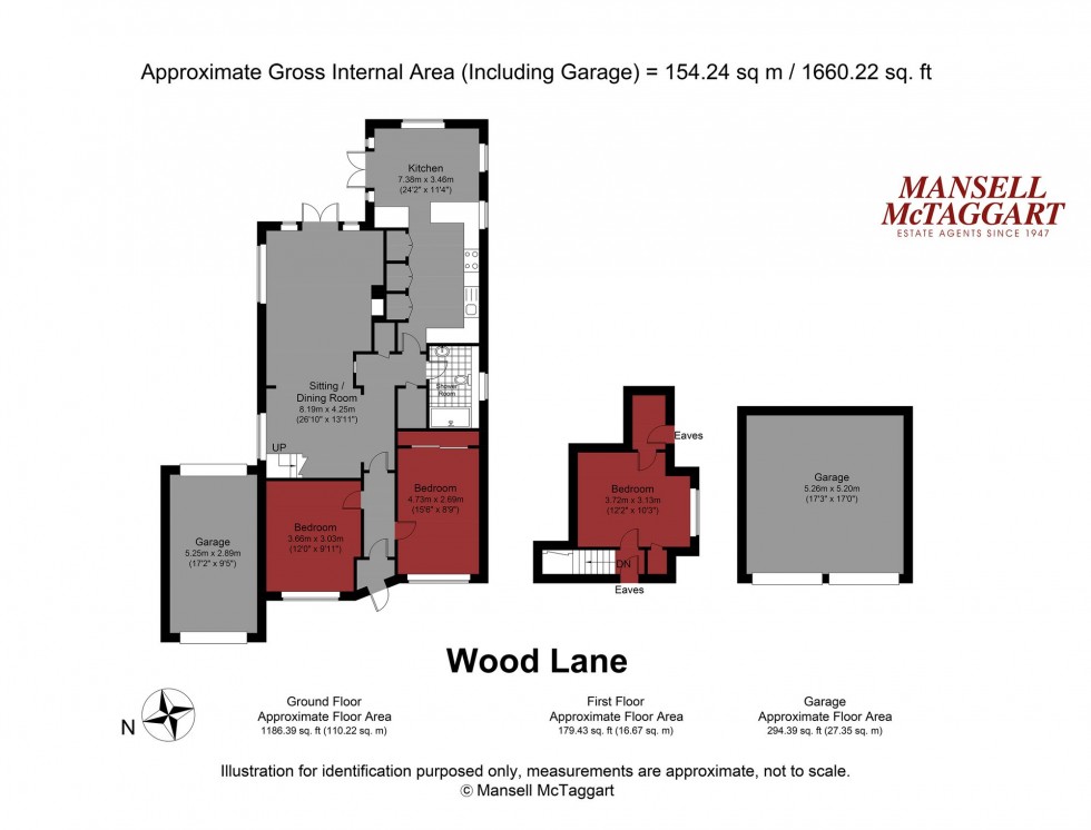 Floorplan for Wood Lane, Small Dole, BN5