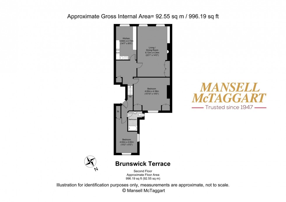 Floorplan for Brunswick Terrace, Hove, BN3
