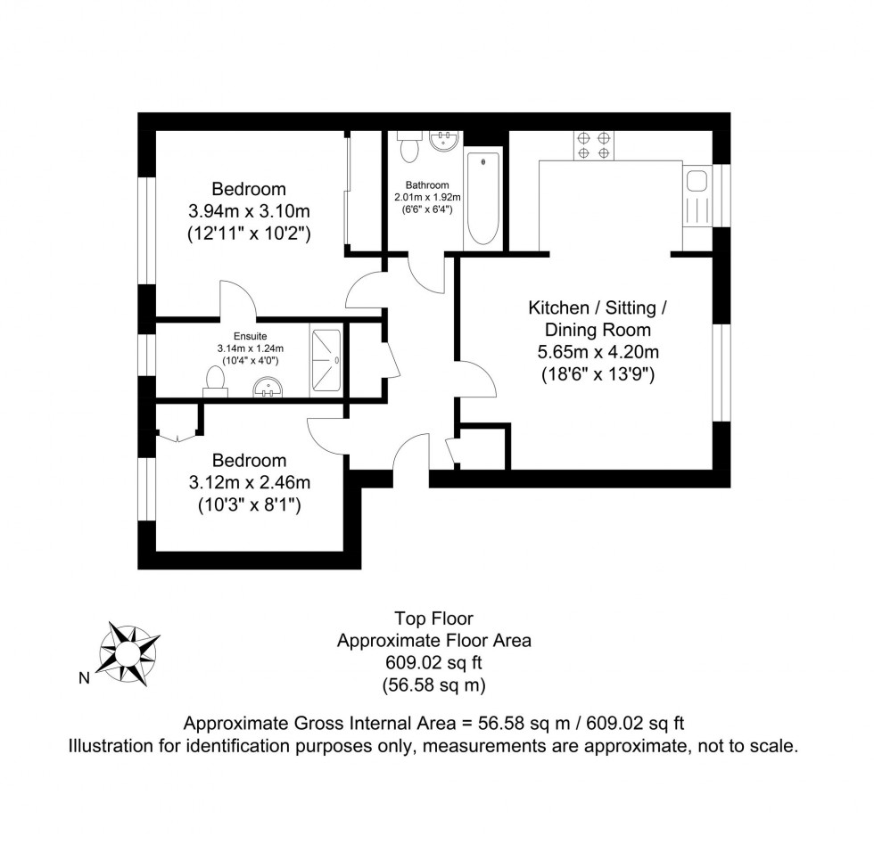 Floorplan for Danforth Way, Ringmer, BN8