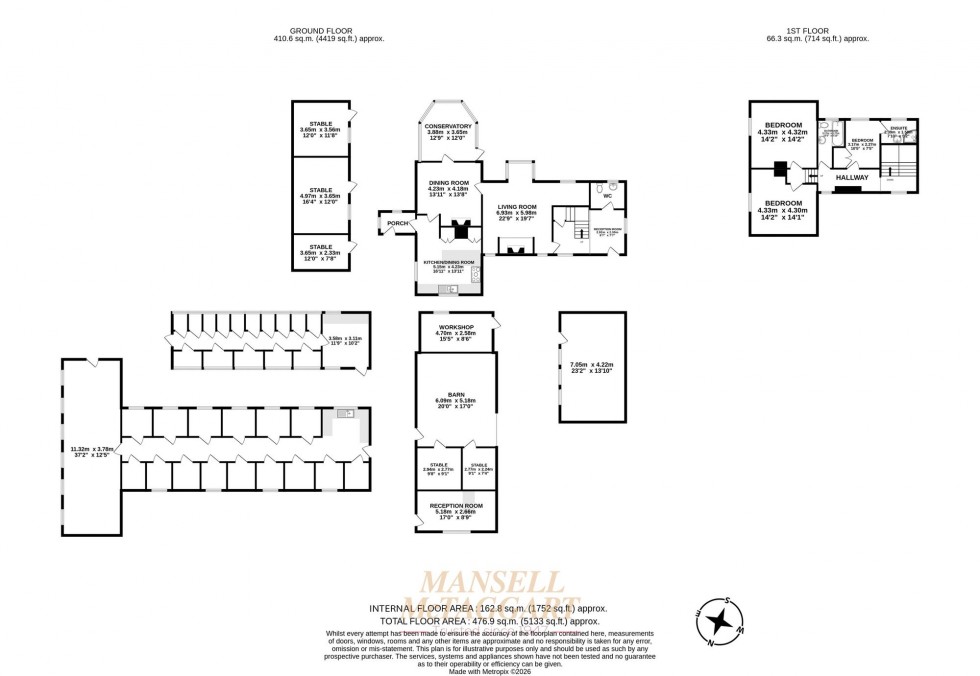 Floorplan for Charlwood Road, Ifield, RH11