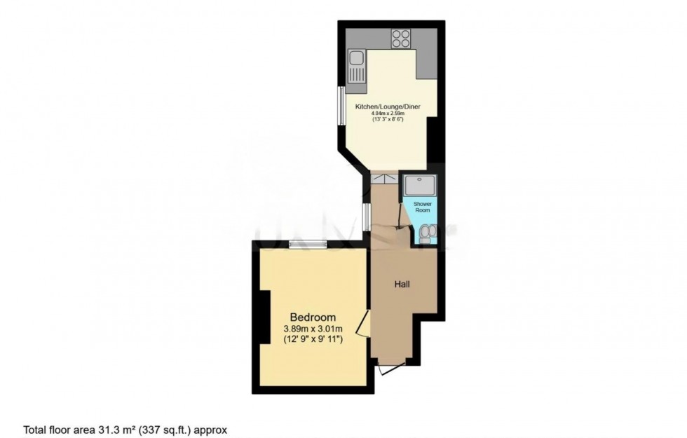 Floorplan for Lower Rock Gardens, Brighton, BN2
