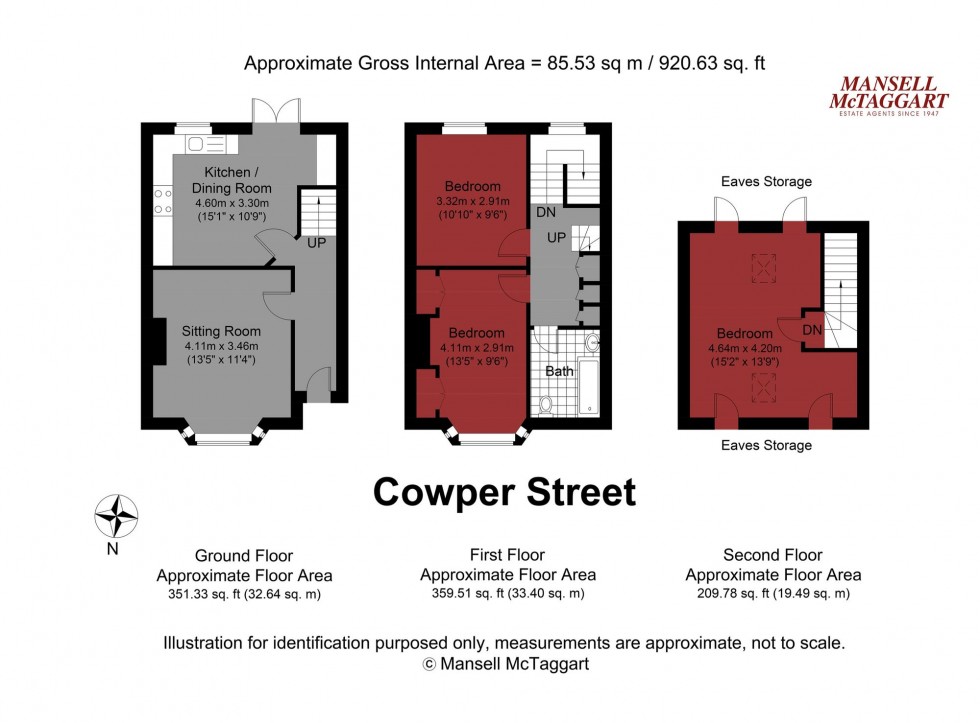 Floorplan for Cowper Street, Hove, BN3