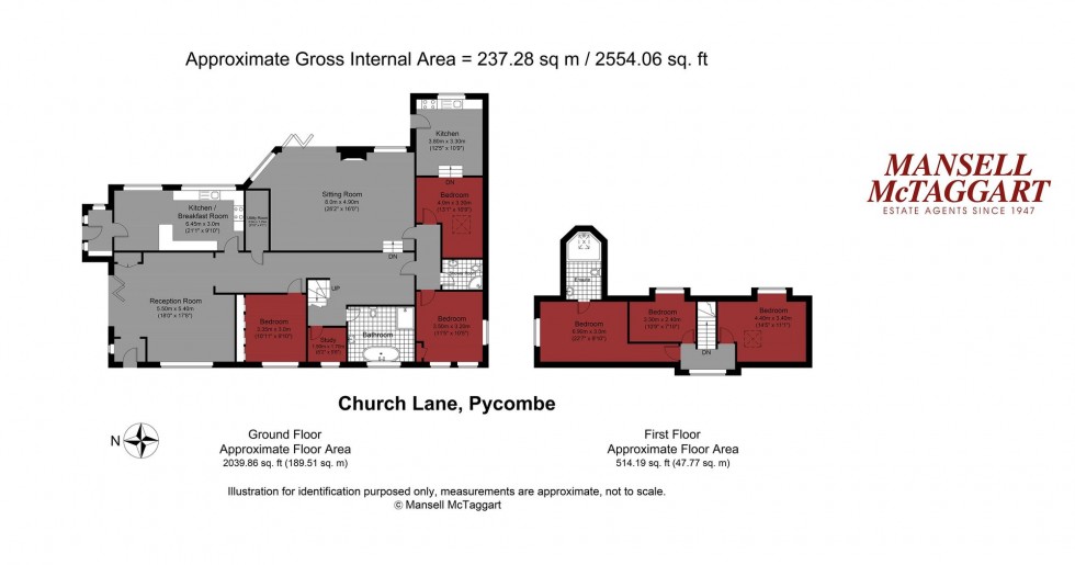 Floorplan for Church Lane, Pyecombe, BN45