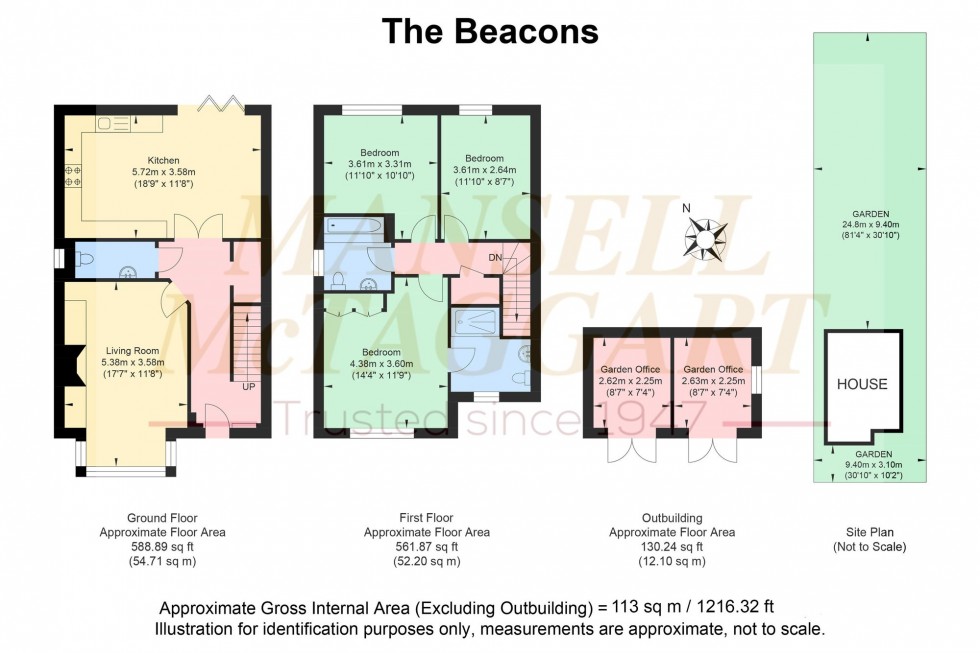 Floorplan for The Beacons, Hassocks, BN6