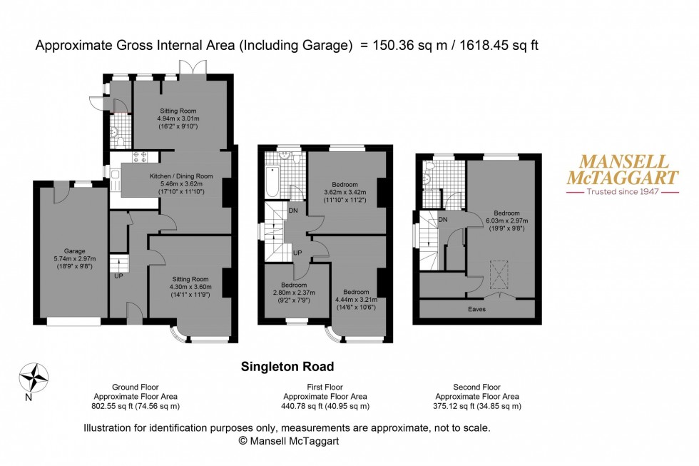 Floorplan for Singleton Road, Brighton, BN1