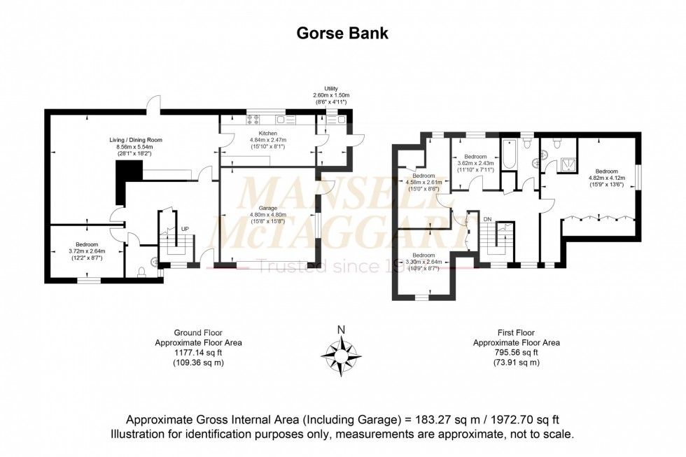 Floorplan for Gorse Bank Close, Storrington, RH20