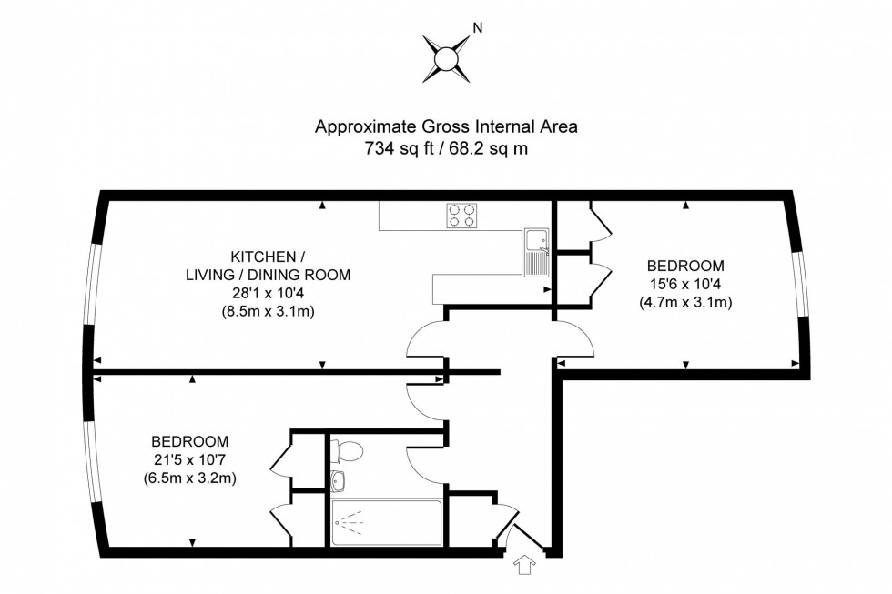 Floorplan for Harlands Road, Radnor House Harlands Road, RH16