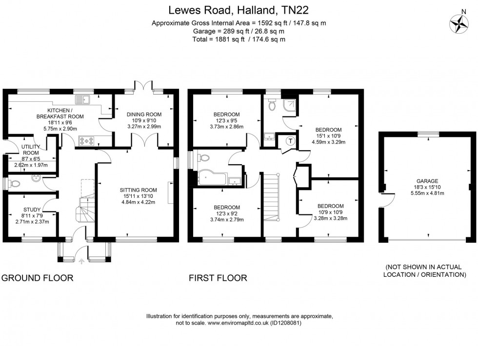 Floorplan for Lewes Road, Halland, BN8
