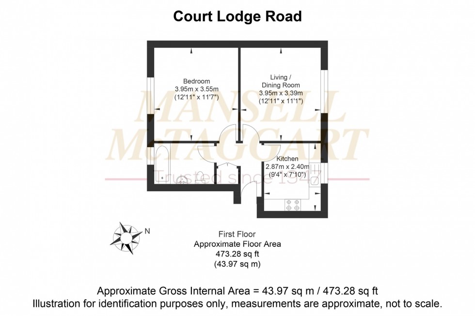 Floorplan for Court Lodge Road, Horley, RH6
