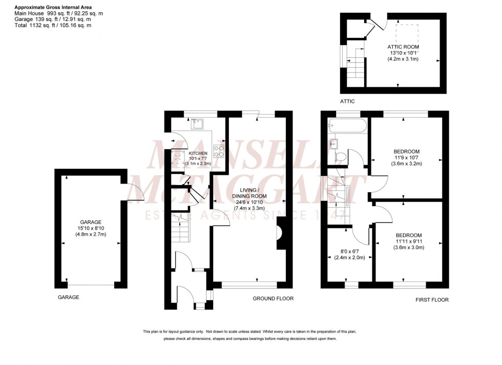 Floorplan for Stirling Court Road, Burgess Hill, RH15