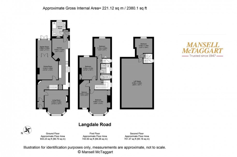 Floorplan for Langdale Road, Hove, BN3