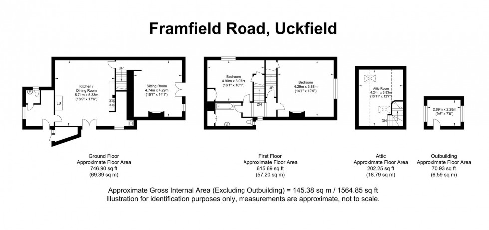 Floorplan for Framfield Road, Uckfield, TN22