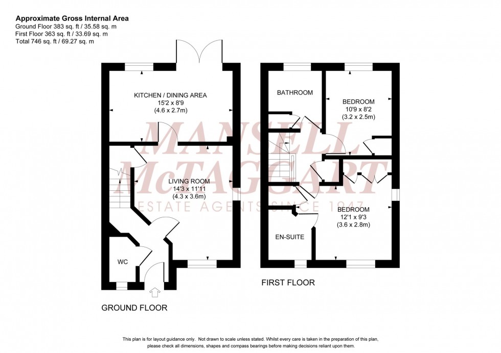 Floorplan for Pollards Field, Burgess Hill, RH15