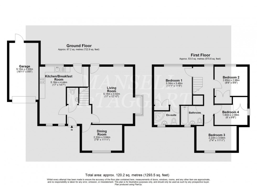 Floorplan for Lower Mere, East Grinstead, RH19