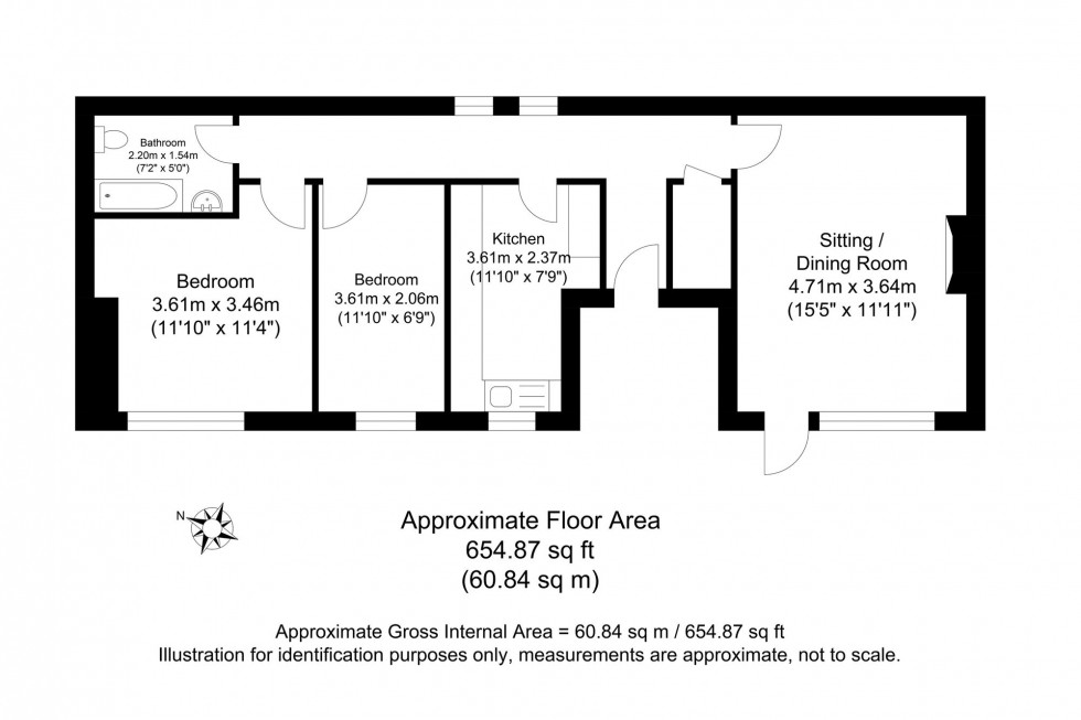 Floorplan for St. Swithuns Lane, St. Swithuns House St. Swithuns Lane, BN7