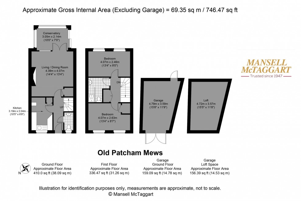 Floorplan for Old Patcham Mews, Brighton, BN1