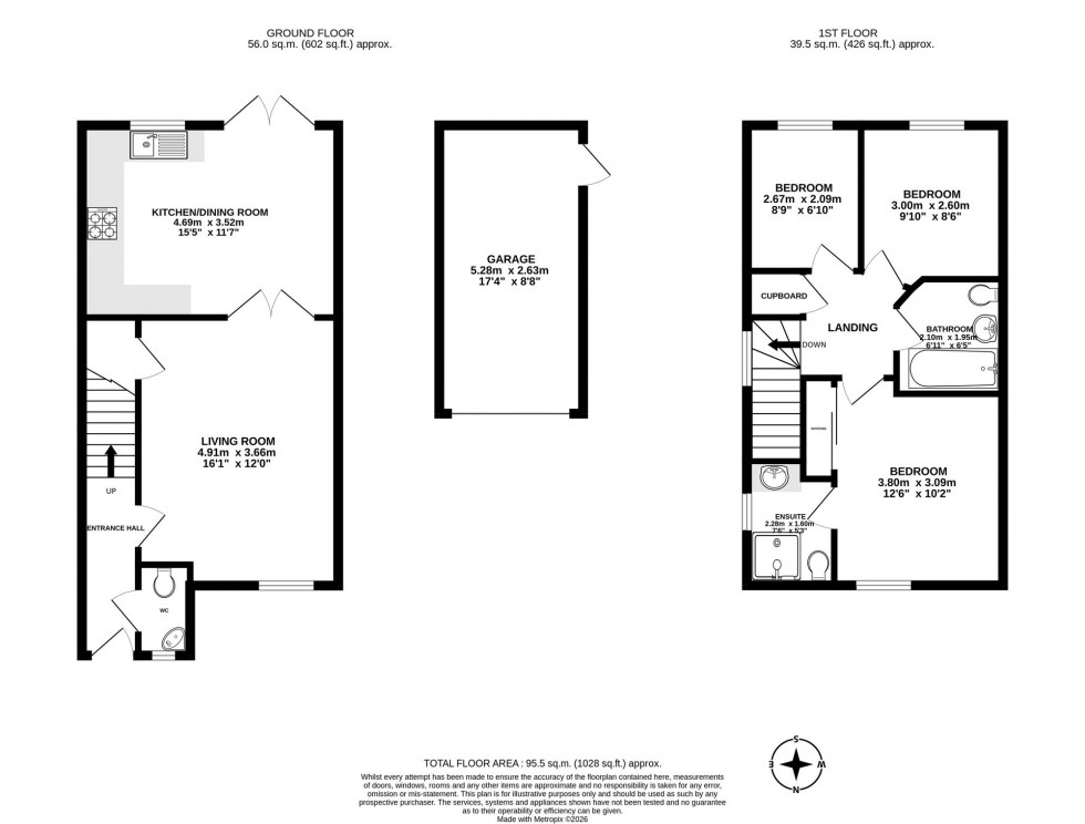 Floorplan for Hilda Dukes Way, East Grinstead, RH19
