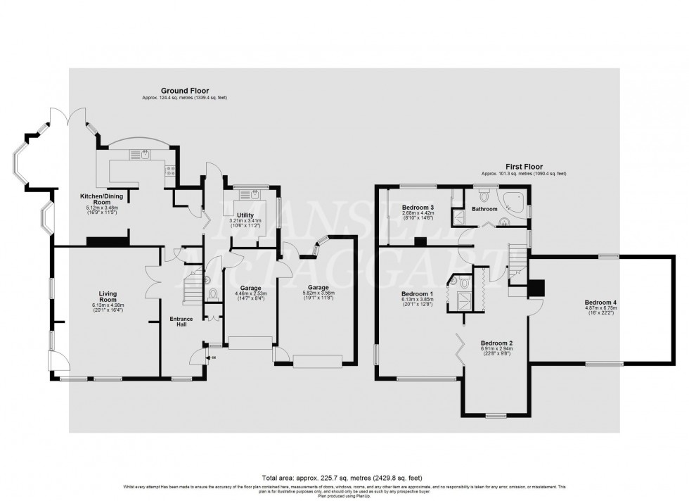 Floorplan for Acorn Close, East Grinstead, RH19