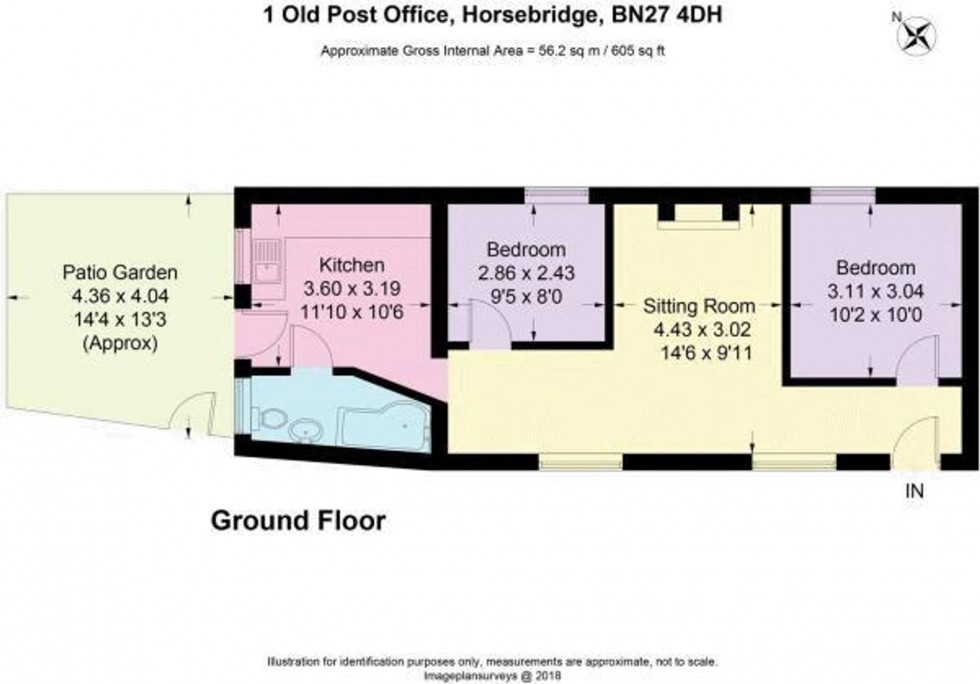 Floorplan for Lower Horsebridge, Hailsham, BN27