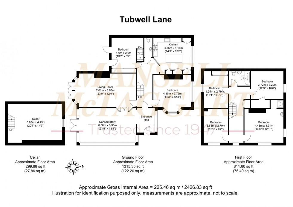 Floorplan for Tubwell Lane, Crowborough, TN6