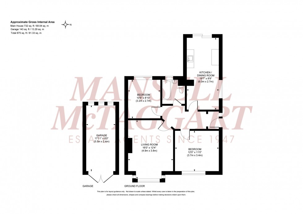Floorplan for Potters Lane, Burgess Hill, RH15