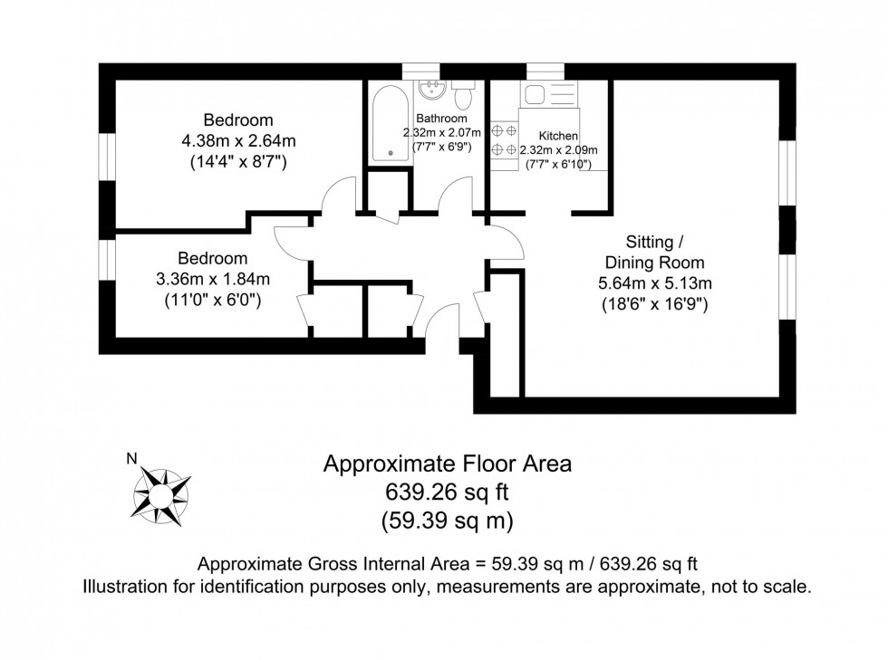 Floorplan for North Street, Lewes, BN7