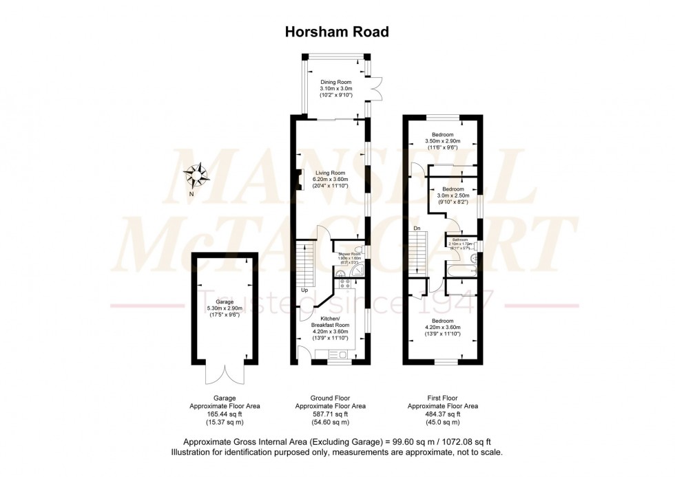 Floorplan for Horsham Road, Five Oaks, RH14
