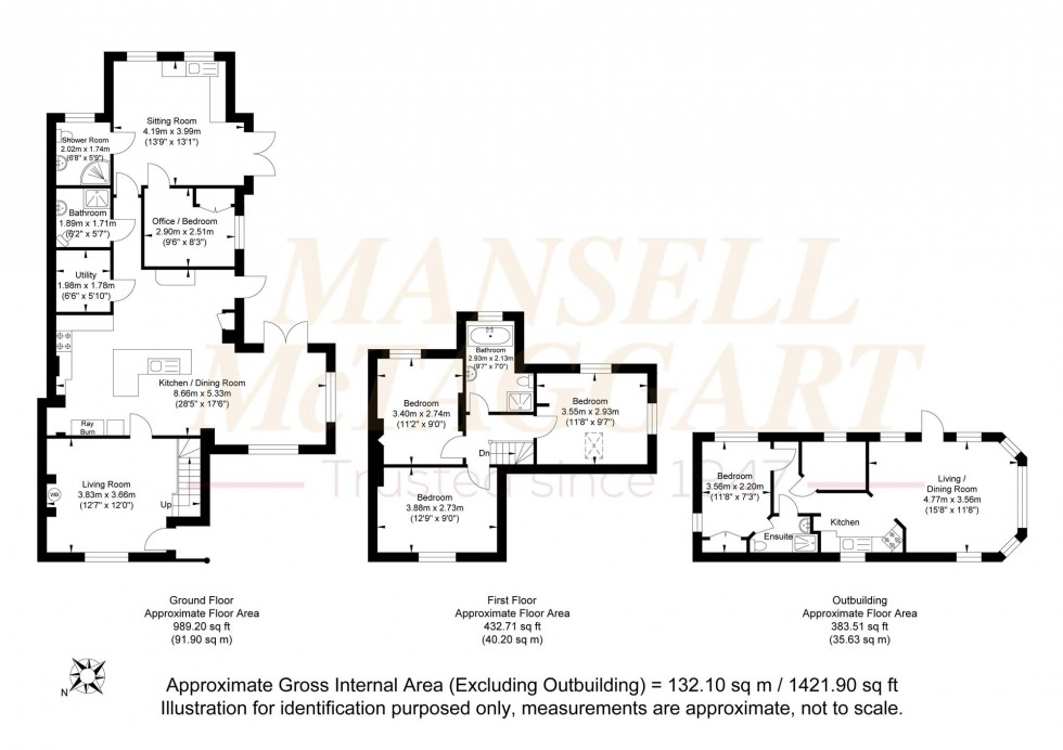 Floorplan for West Chiltington Lane, Coneyhurst, RH14