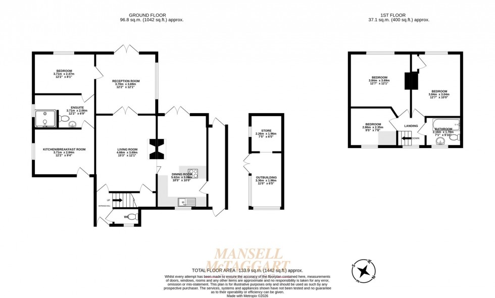Floorplan for Reigate Road, Hookwood, RH6