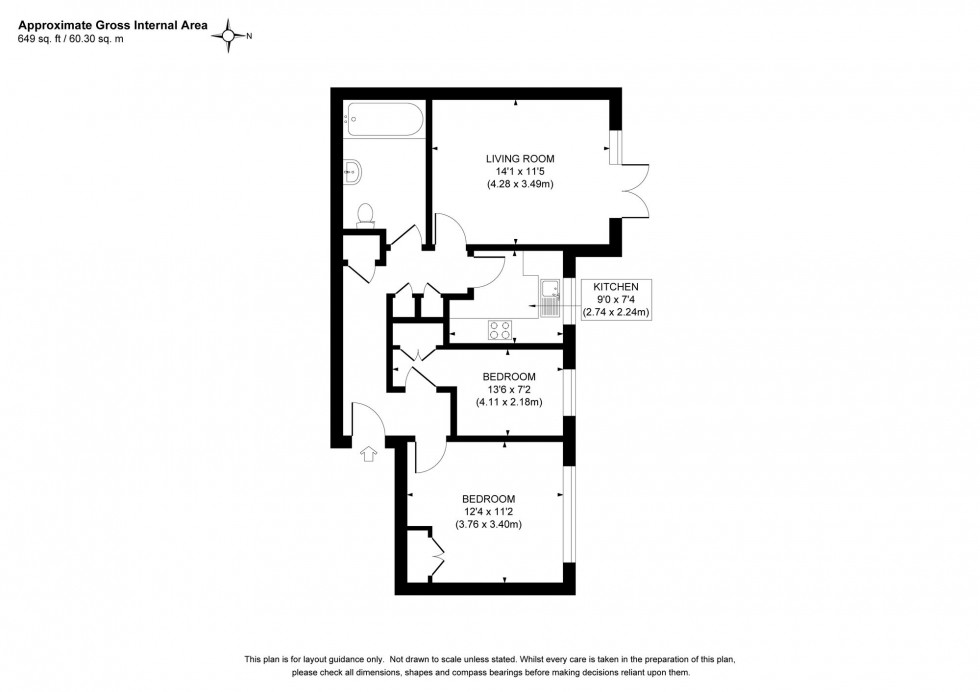 Floorplan for Muster Court, Haywards Heath, RH16