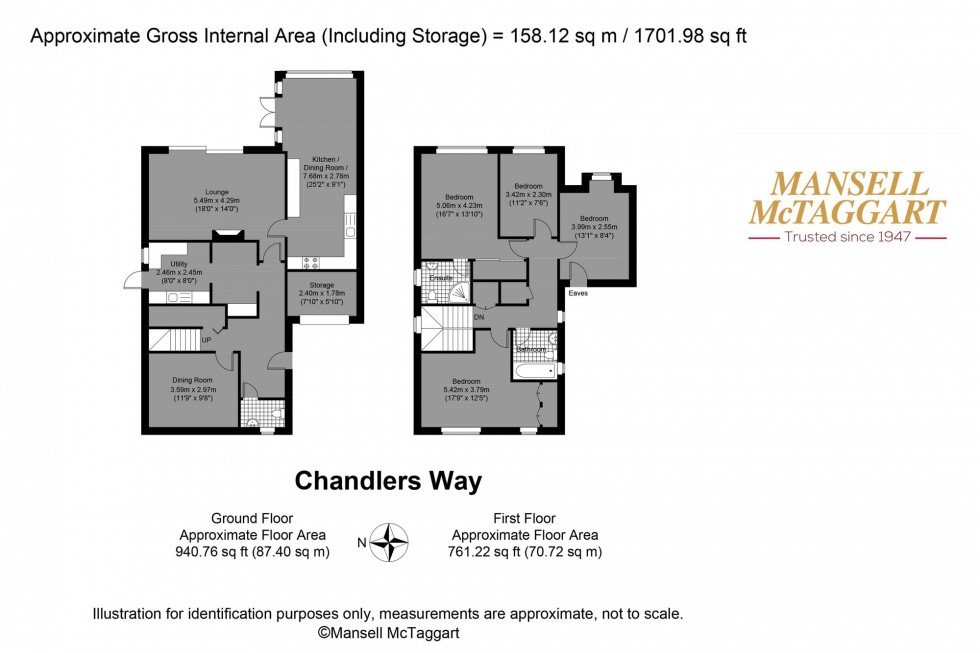 Floorplan for Chandlers Way, Steyning, BN44