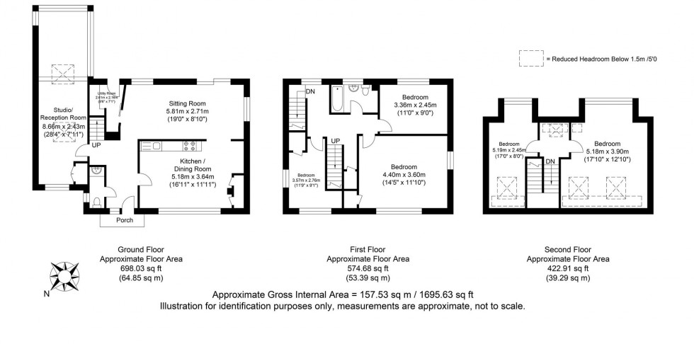 Floorplan for Cranedown, Lewes, BN7