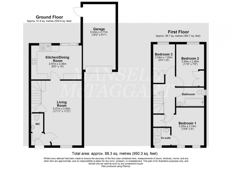 Floorplan for Oakhill Chase, Crawley, RH10