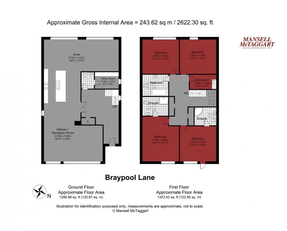 Floorplan for Braypool Lane, Patcham, BN1